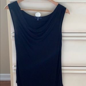 Black sleeveless top